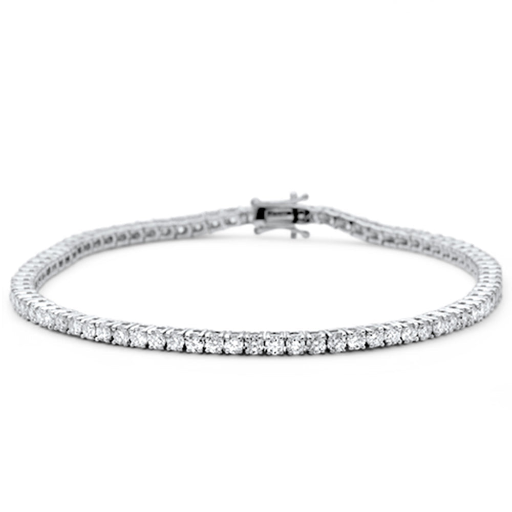 White Gold Diamond Tennis Bracelet 7"