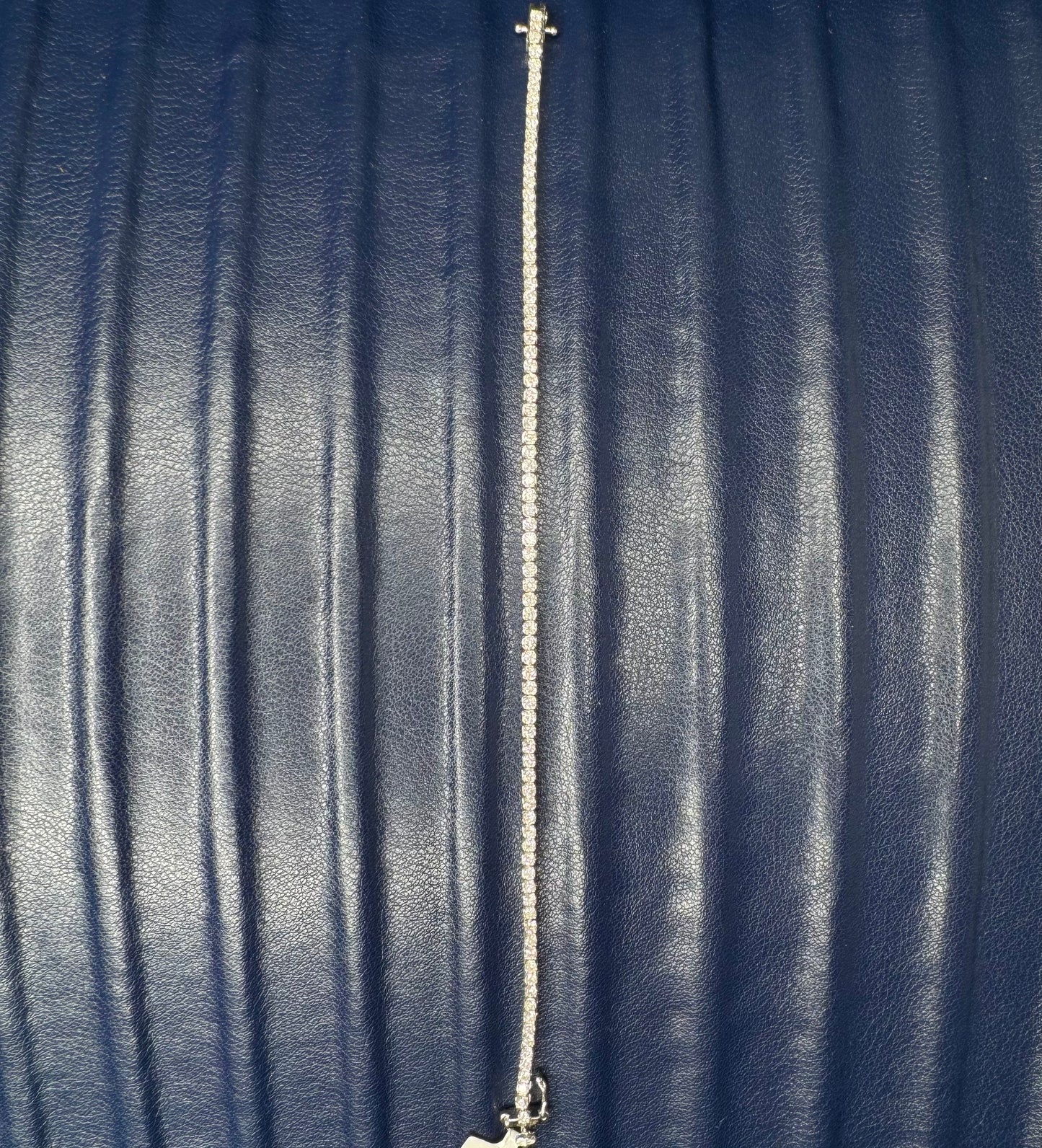 White Gold Diamond Tennis Bracelet 7"