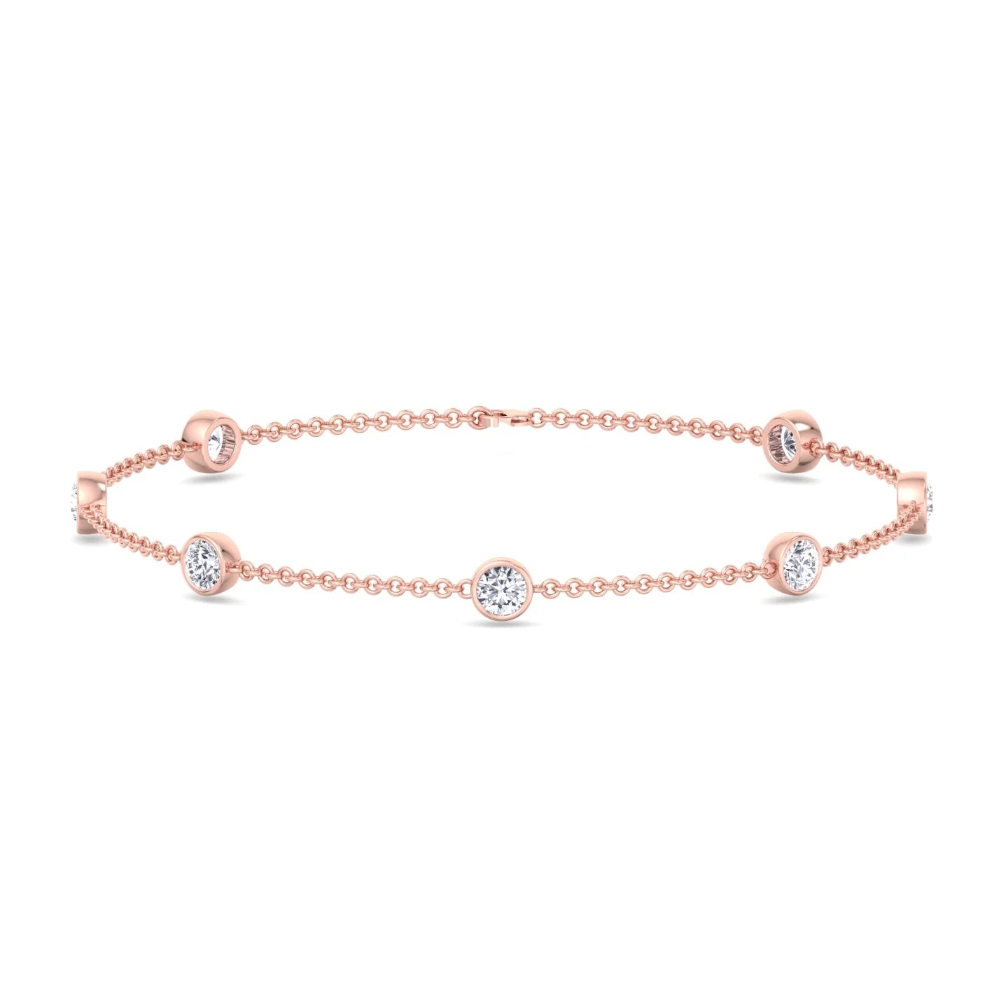 Natural Diamonds by the Yard Bracelet 18K