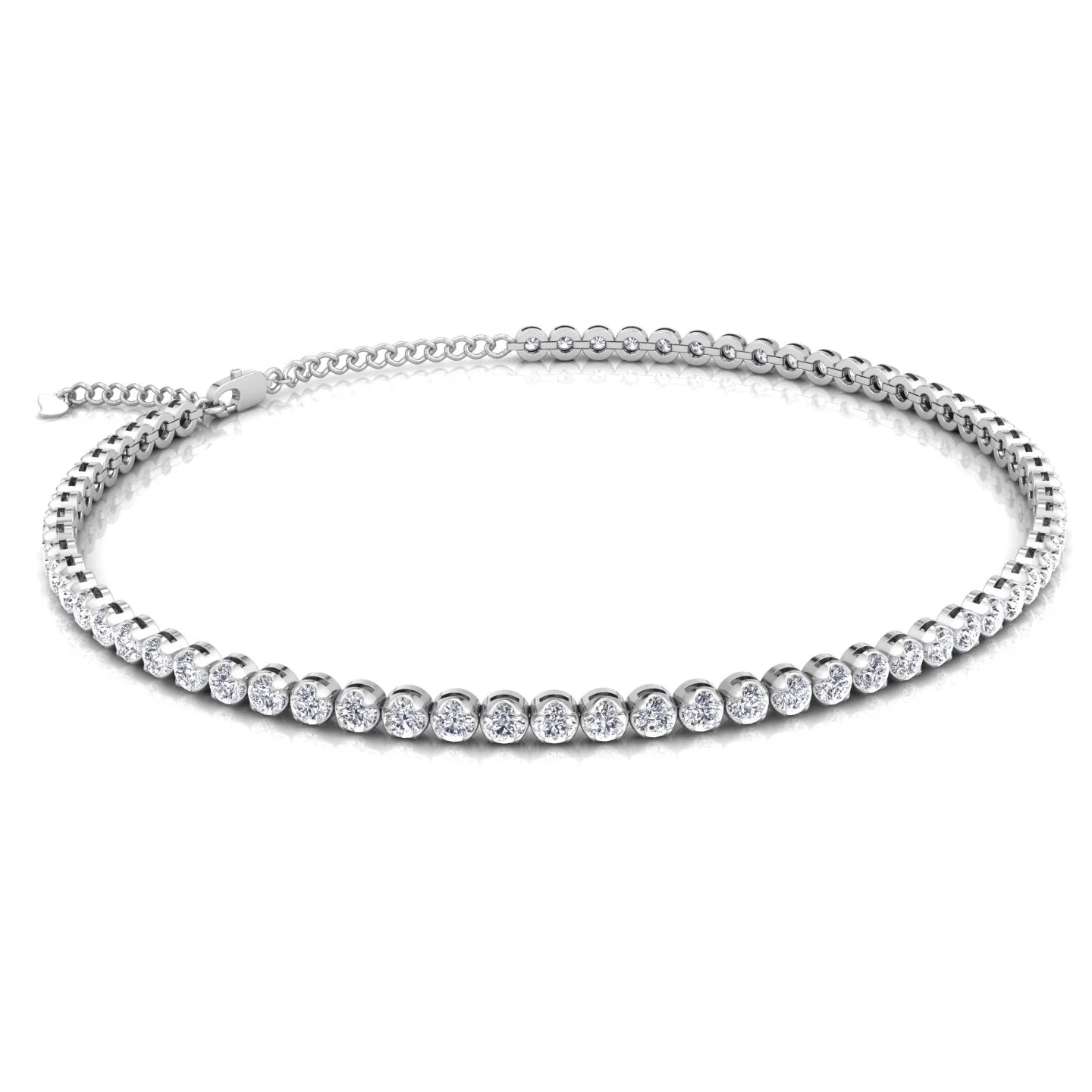 Dainty Natural Diamond Tennis Bracelet