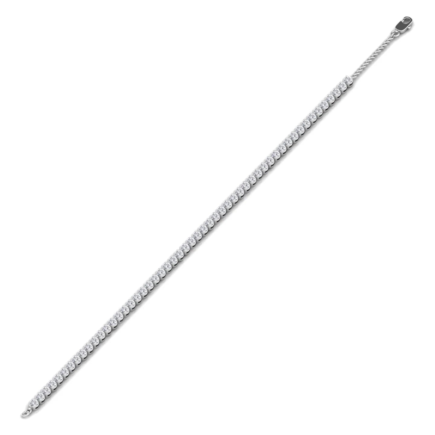 Dainty Natural Diamond Tennis Bracelet