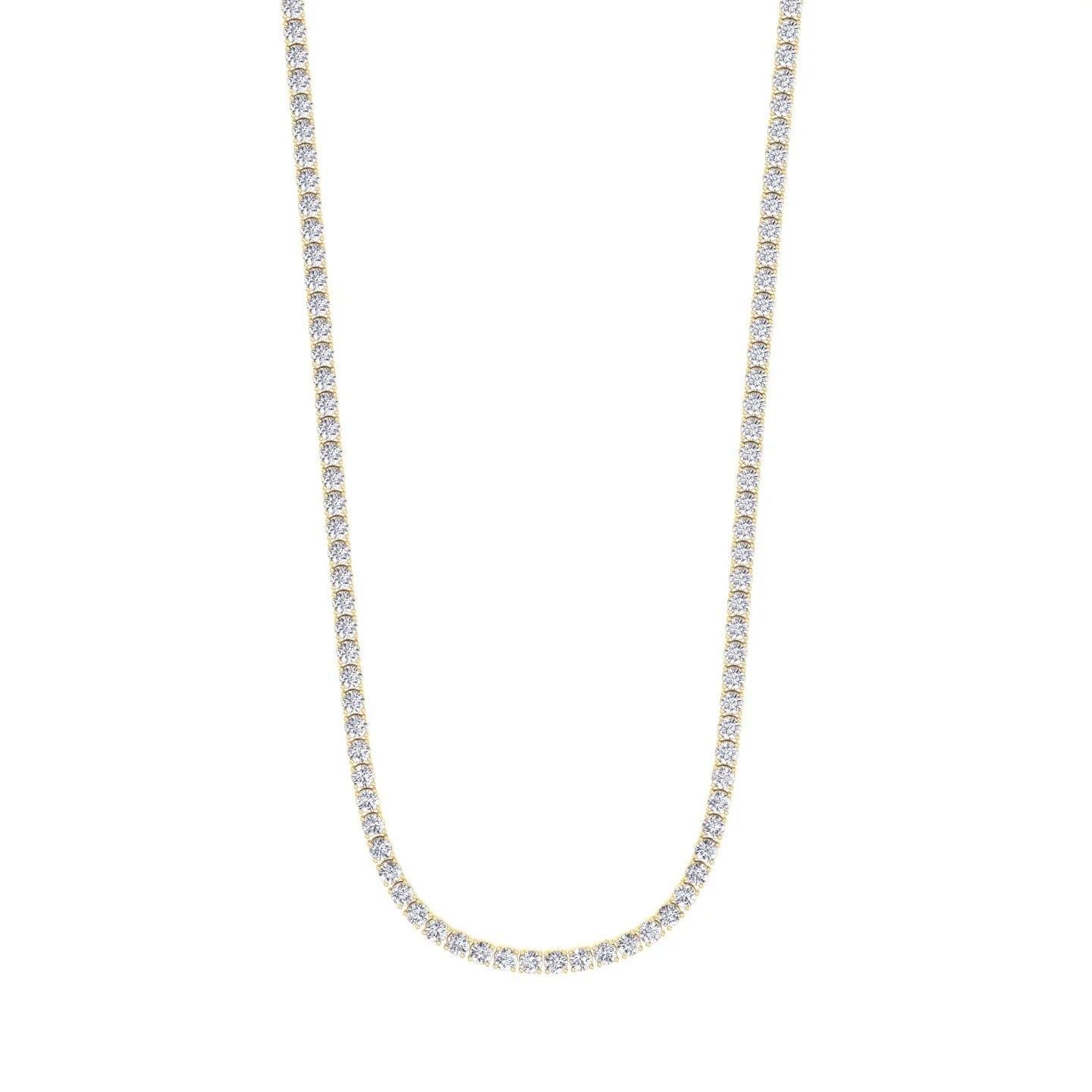 MAZAL GOLD DIAMOND TENNIS NECKLACE