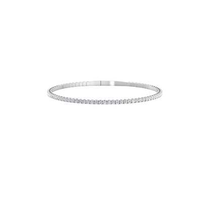 Flexible Natural Diamond Bangle