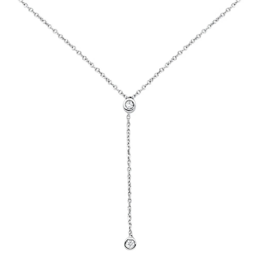 Round Diamond Drop  Pendant