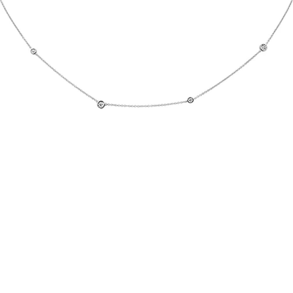 Diamond by the yard necklace .06ct