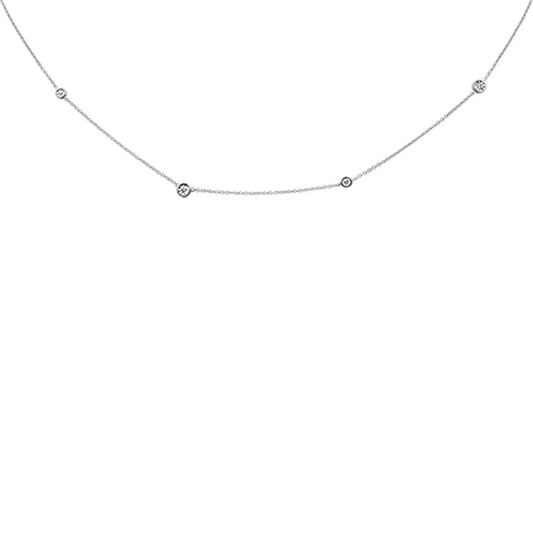 Diamond by the yard necklace .06ct