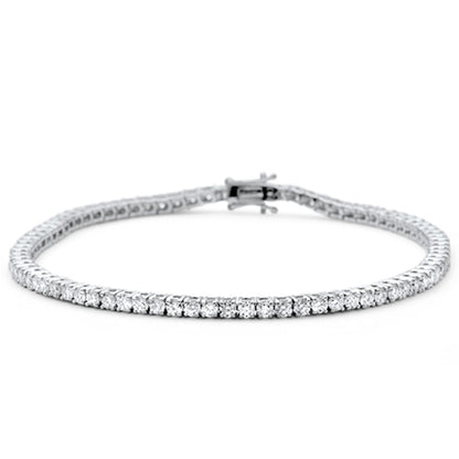 White Gold Diamond Tennis Bracelet 7"