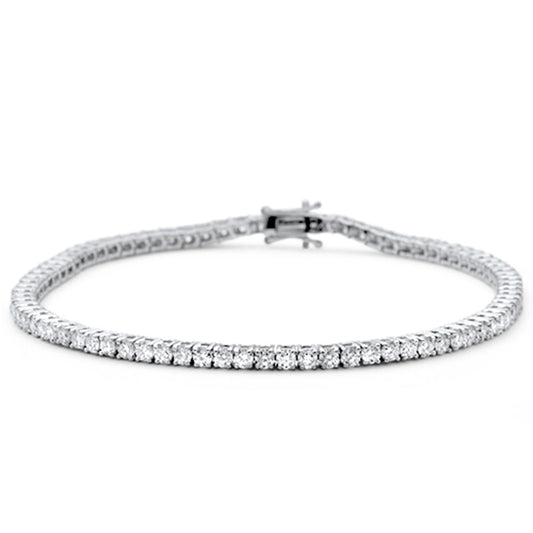 White Gold Diamond Tennis Bracelet 7"