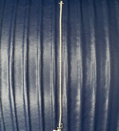 White Gold Diamond Tennis Bracelet 7"