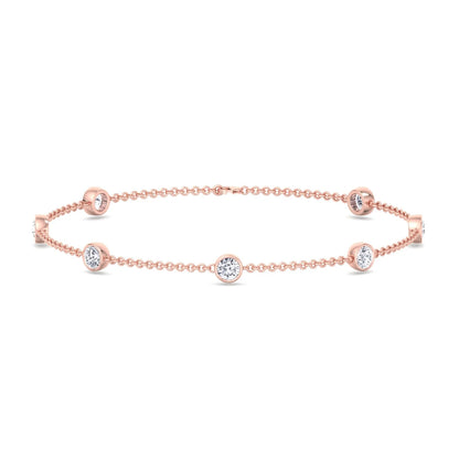Natural Diamonds by the Yard Bracelet 18K