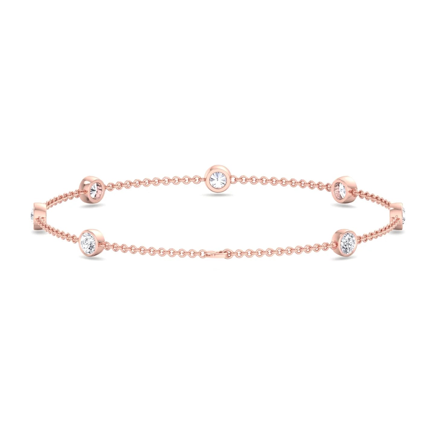 Natural Diamonds by the Yard Bracelet 18K