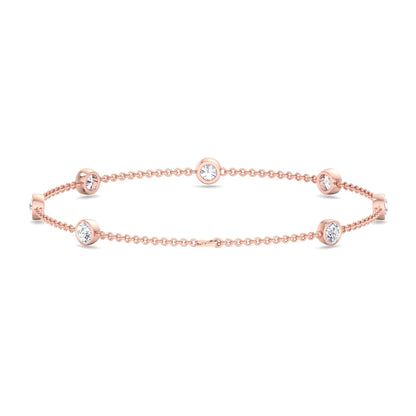 Natural Diamonds by the Yard Bracelet 18K