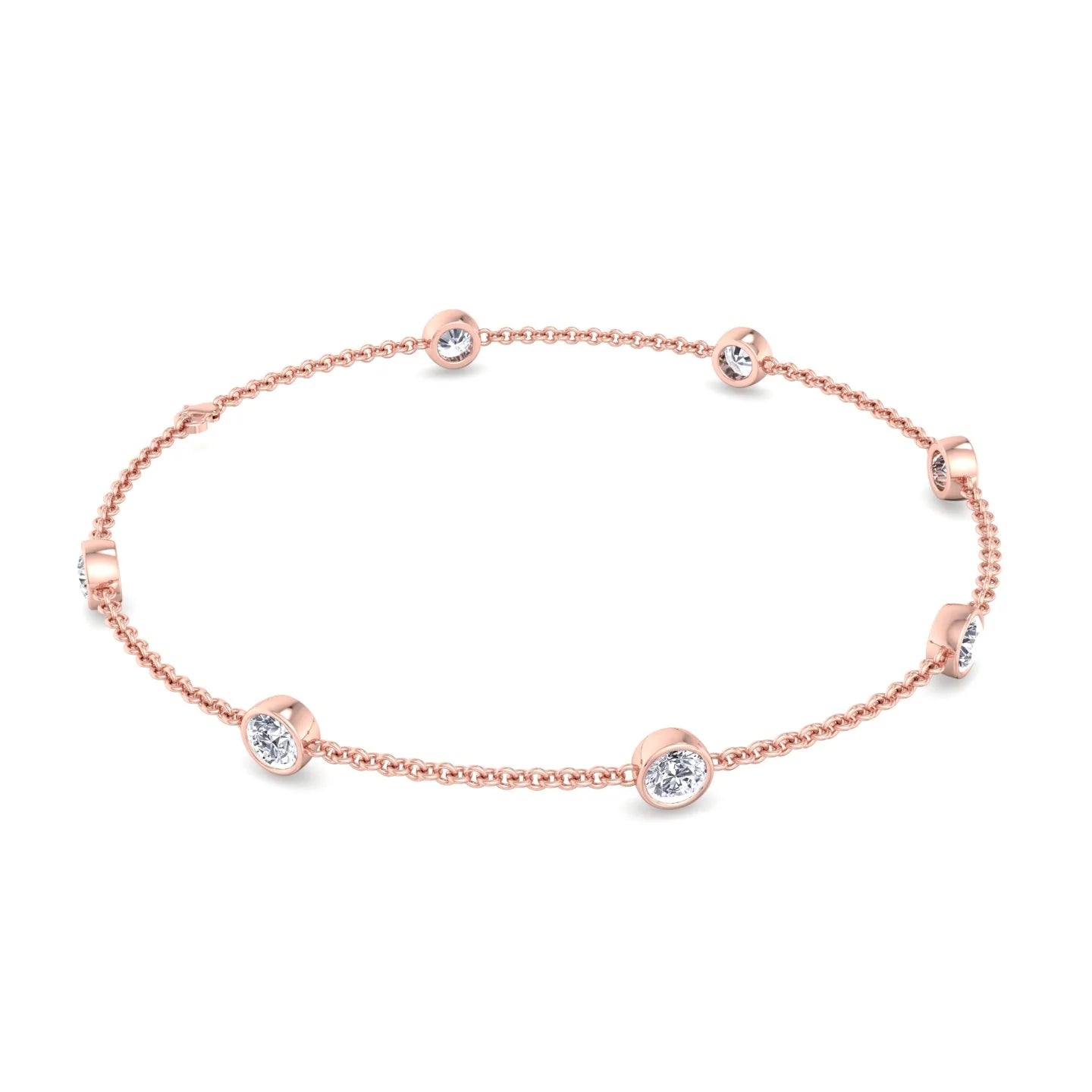 Natural Diamonds by the Yard Bracelet 18K