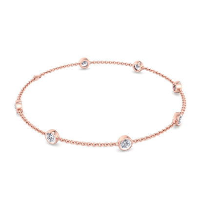 Natural Diamonds by the Yard Bracelet 18K
