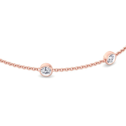 Natural Diamonds by the Yard Bracelet 18K