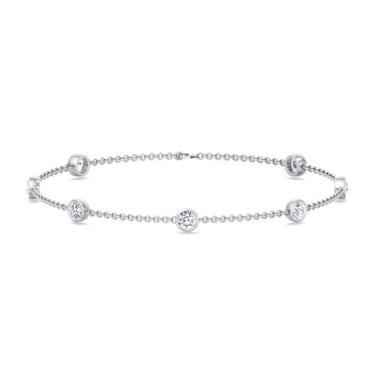 Natural Diamonds by the Yard Bracelet 18K