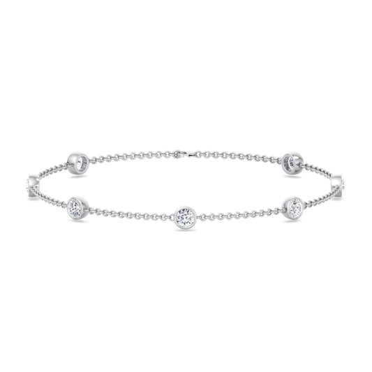Natural Diamonds by the Yard Bracelet 18K
