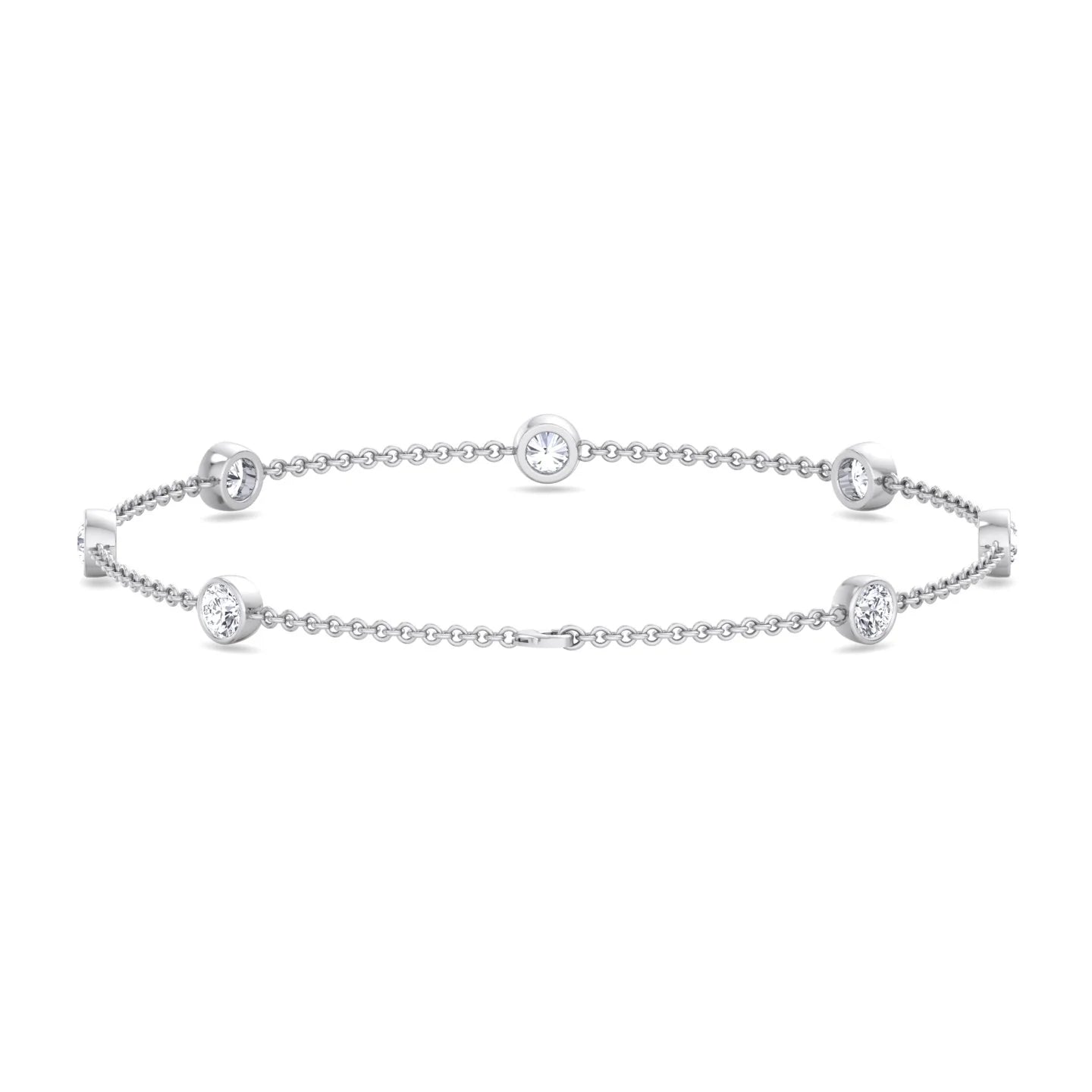Natural Diamonds by the Yard Bracelet 18K