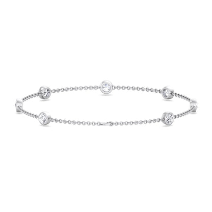 Natural Diamonds by the Yard Bracelet 18K
