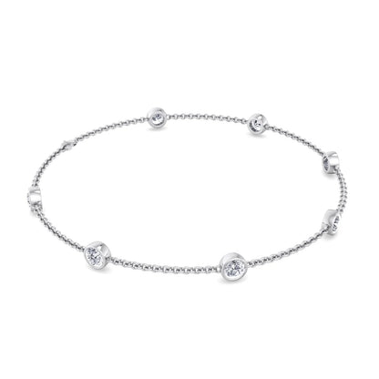 Natural Diamonds by the Yard Bracelet 18K