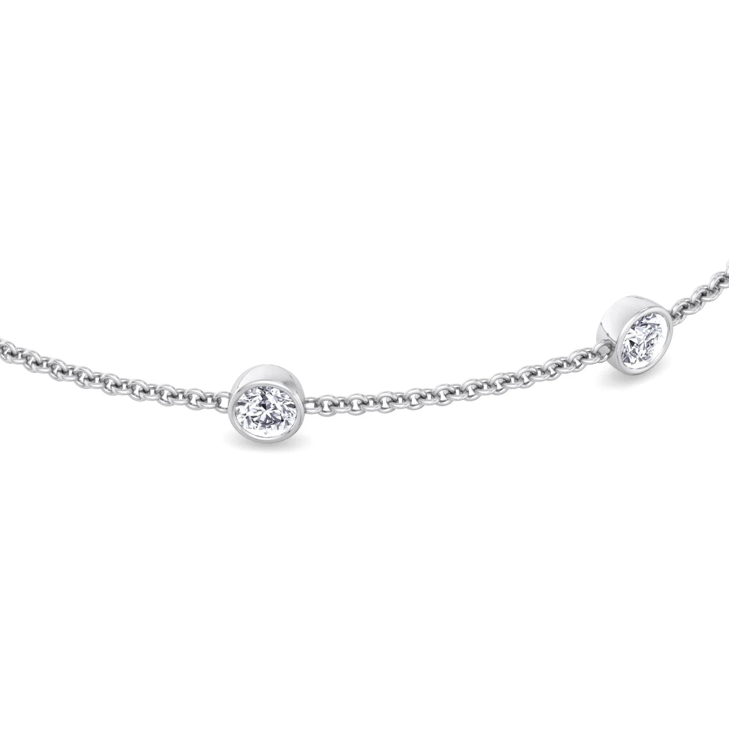 Natural Diamonds by the Yard Bracelet 18K