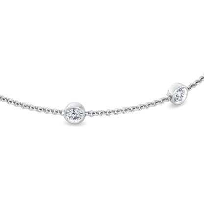 Natural Diamonds by the Yard Bracelet 18K