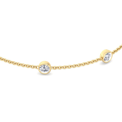 Natural Diamonds by the Yard Bracelet 18K